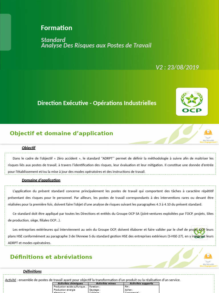 Analyse des Risques aux Postes de Travail | PDF | Risque | Évaluation ...