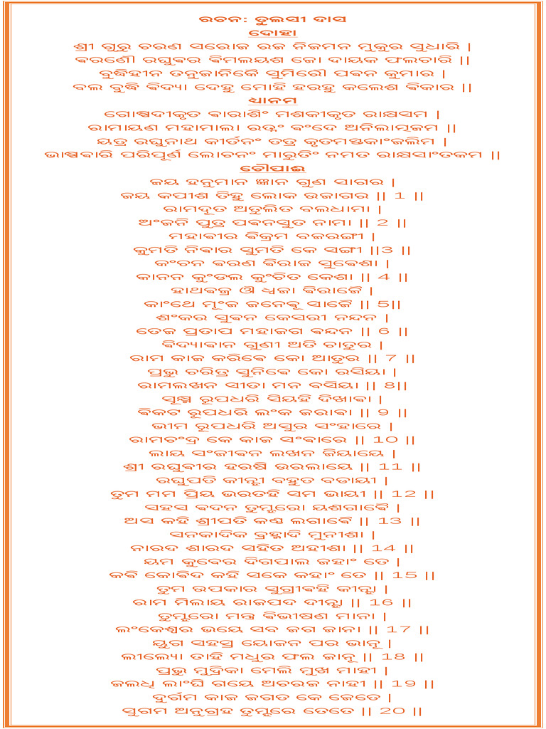 Hanuman Chalisa | PDF