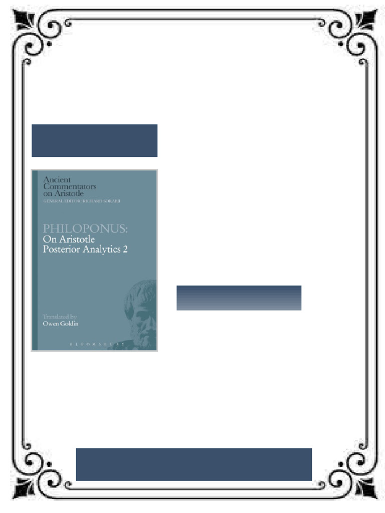 On Aristotle Posterior analytics 2 Goldin ebook downloadable handbook ...