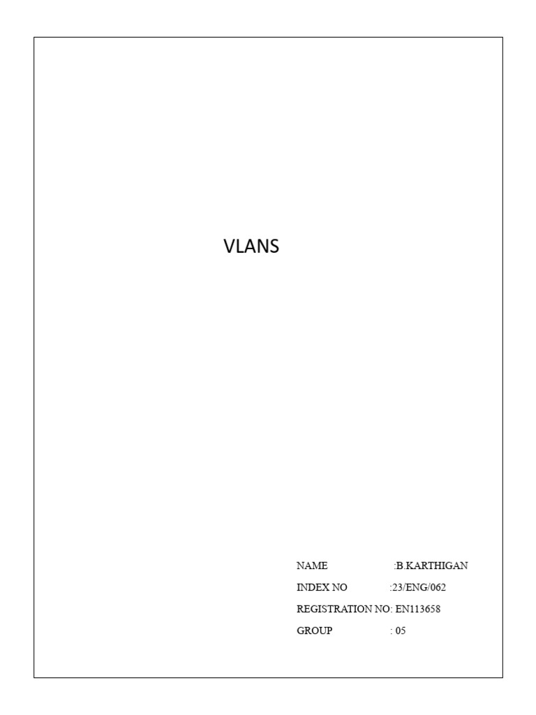 VLAN Packet Routing Explained | PDF