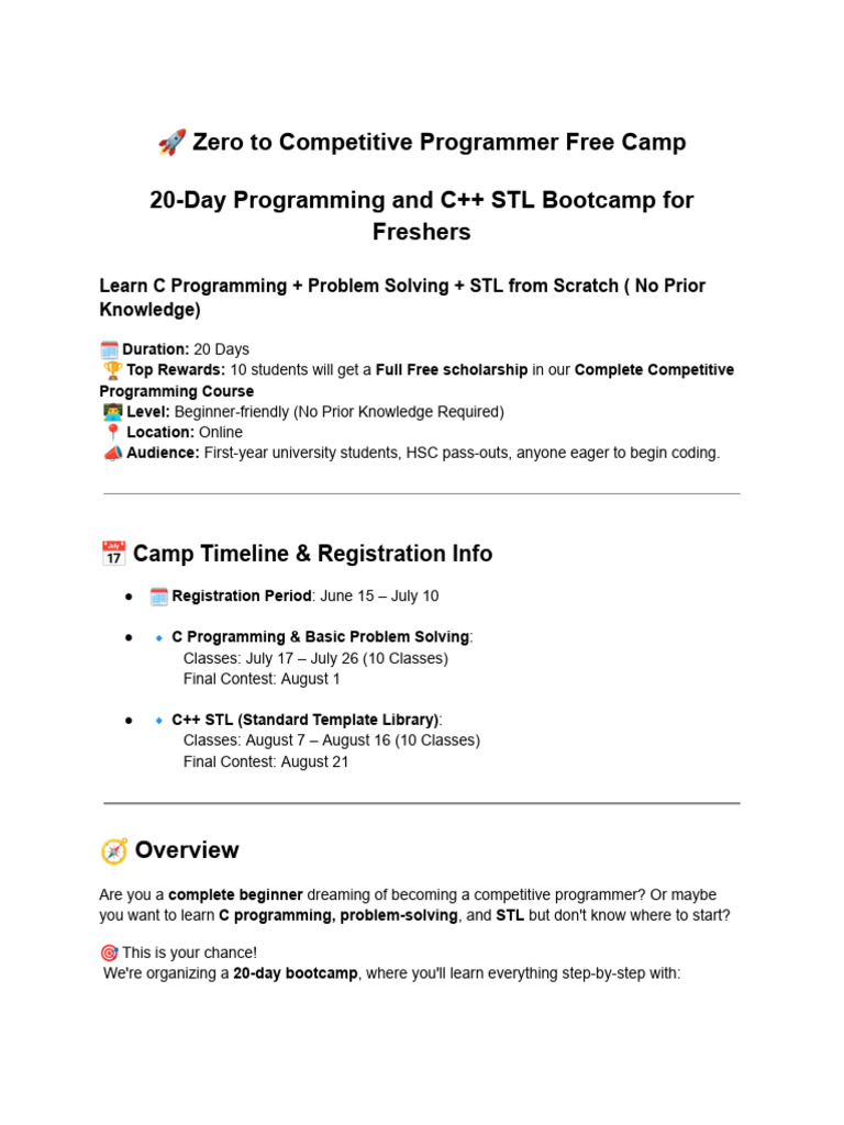 20-Day C++ STL Bootcamp for Beginners | PDF | C++ | Queue (Abstract ...