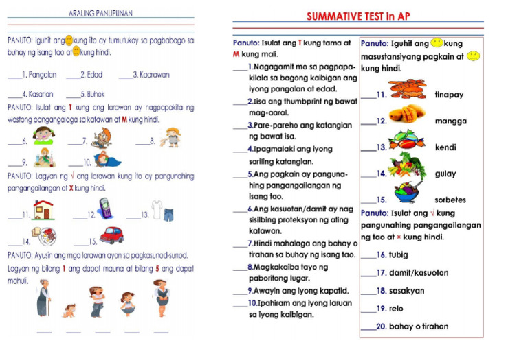 AP Q2 Two Summatives | PDF