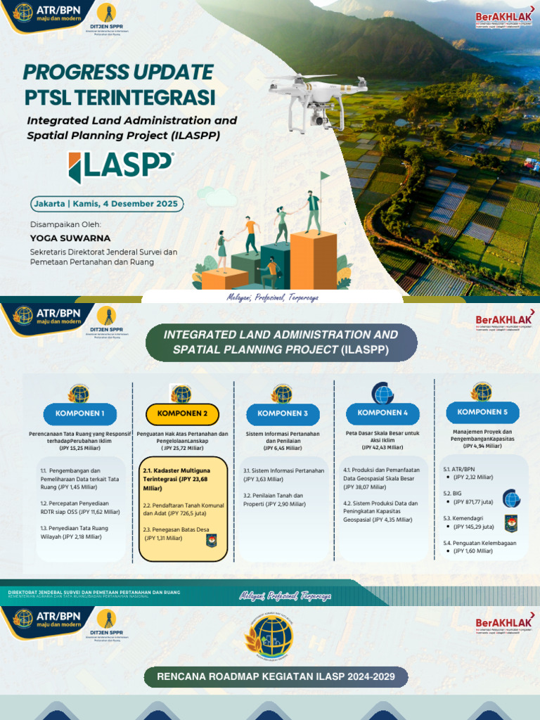 Update Proyek ILASPP 2025: PTSL Terintegrasi | PDF