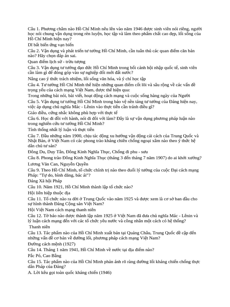 TT HCM | PDF