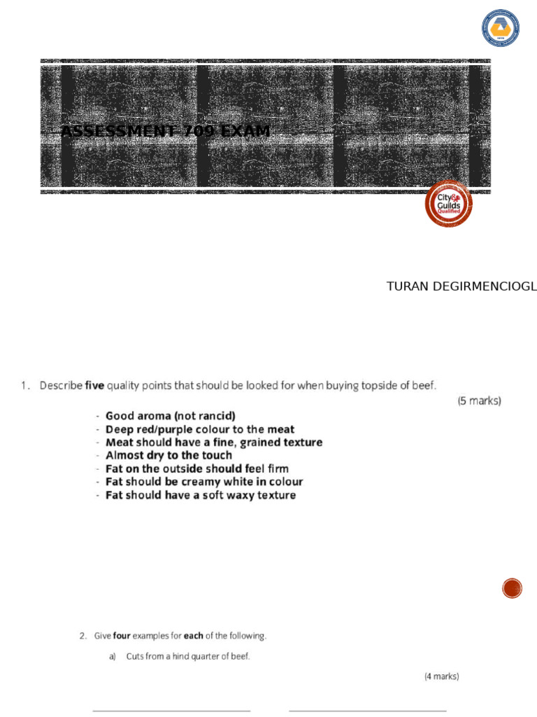 Week 1 Assessment 709 Exam | PDF