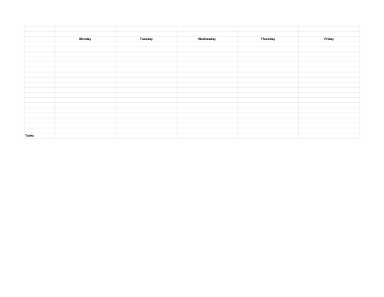 Scheduling Template - Sheet1 | PDF