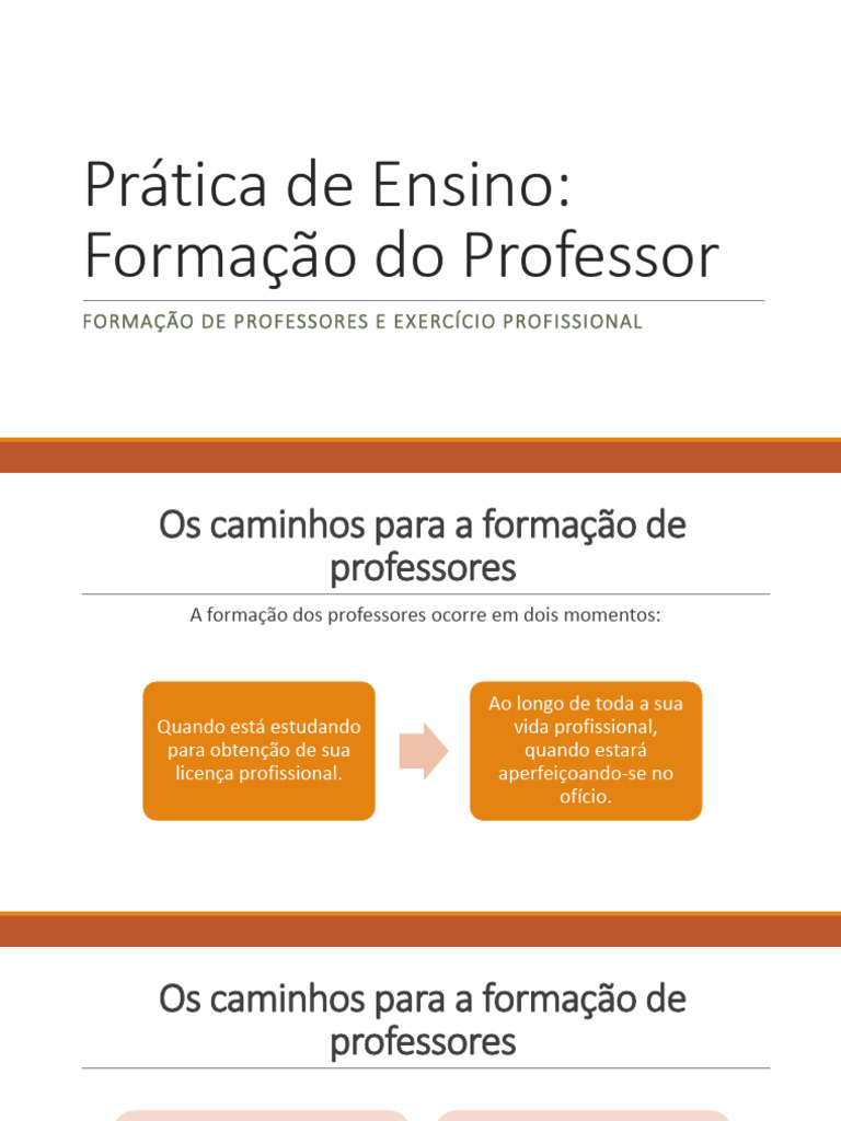 Formação de Professores: Caminhos e Desafios | PDF | Pedagogia | Pós ...