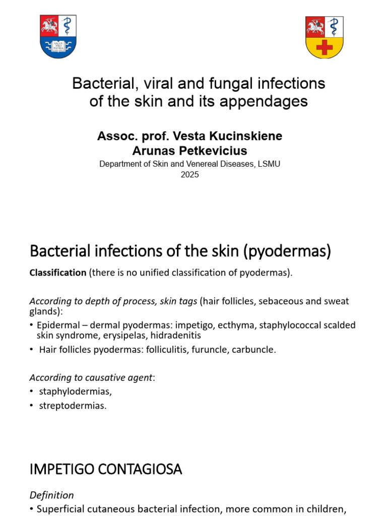Bacterial Viral Fungal Skin Infections 2025 | PDF | Staphylococcus ...
