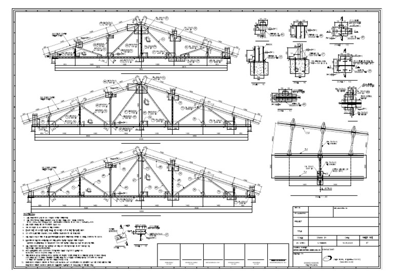 U-Type Roof Truss - sh-3 of 3 | PDF | Structural Engineering