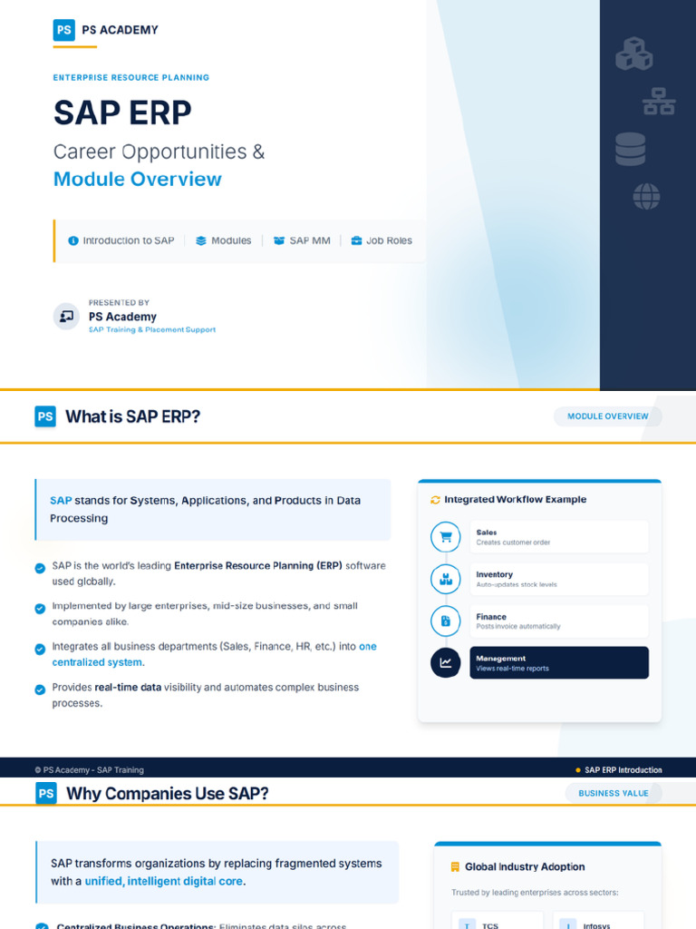 SAP Module and Positions | PDF