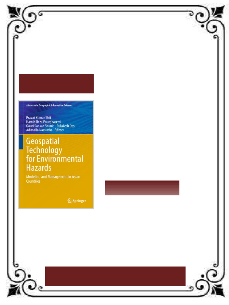 Geospatial Technology for Environmental Hazards Modeling and Management ...