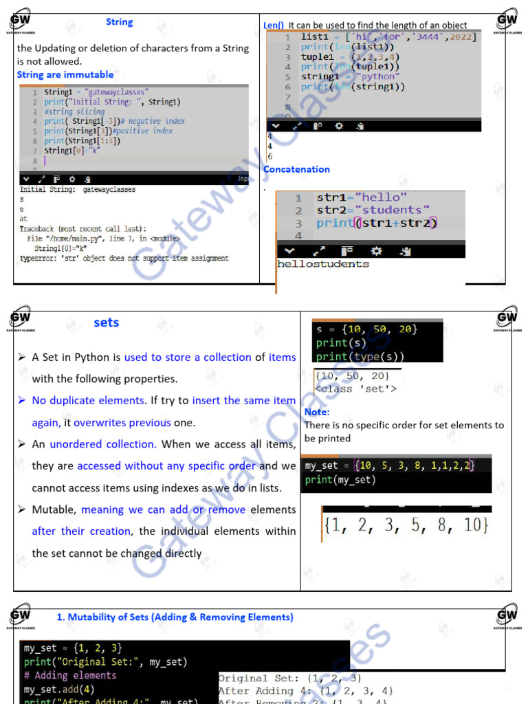 Python Sets and Functions Explained | PDF | Parameter (Computer ...