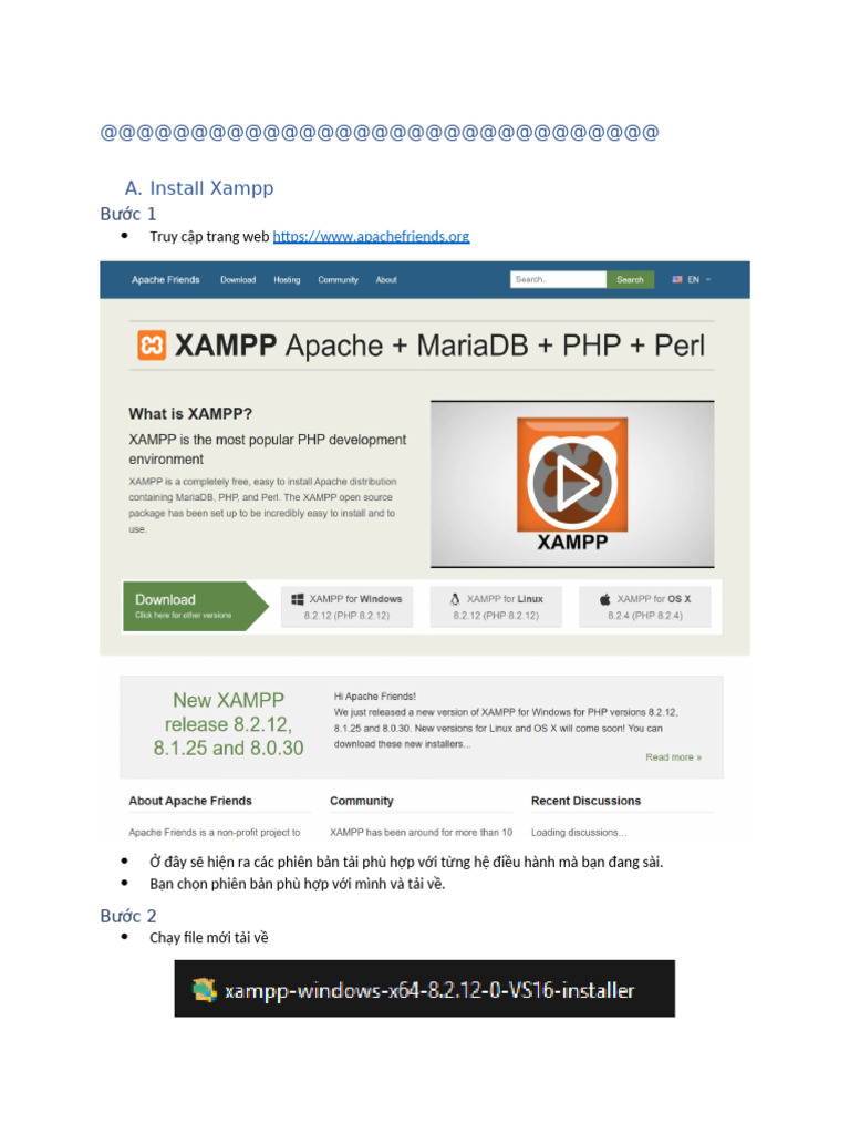 Install Xampp | PDF