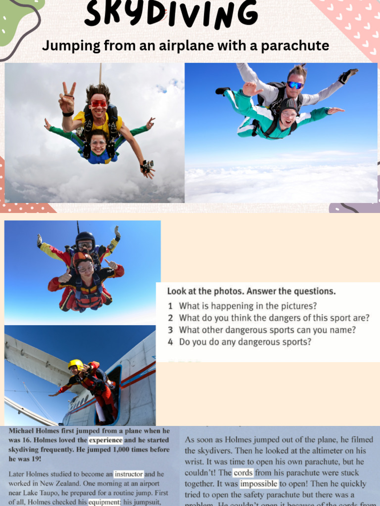 Skydiving Basics and Equipment Guide | PDF