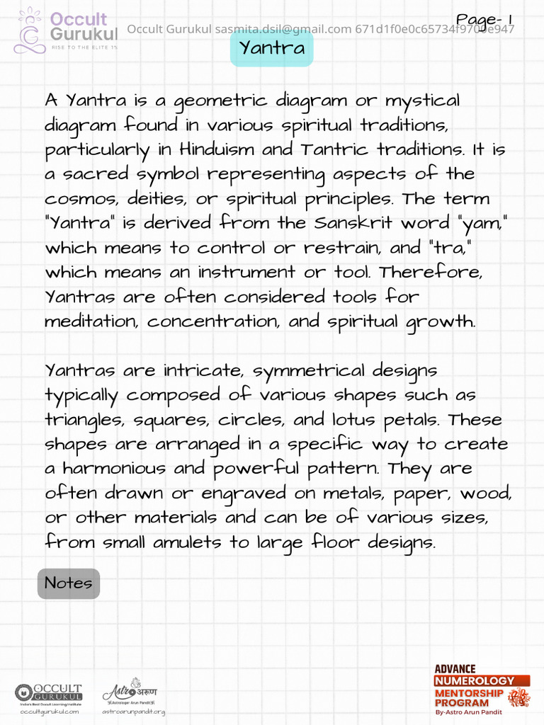 Understanding Yantras in Spiritual Practices | PDF | Indian Religions ...