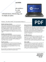HP ProBook 4430s 4530s Notebook PC Datasheet