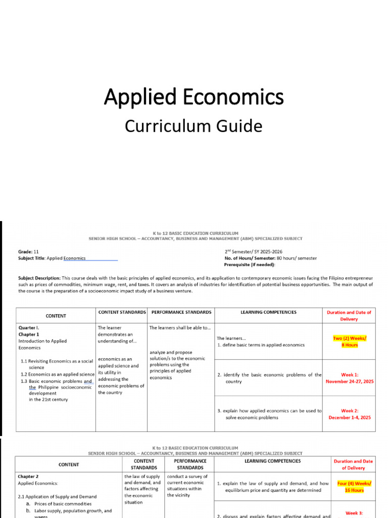 Applied Economics CG | PDF