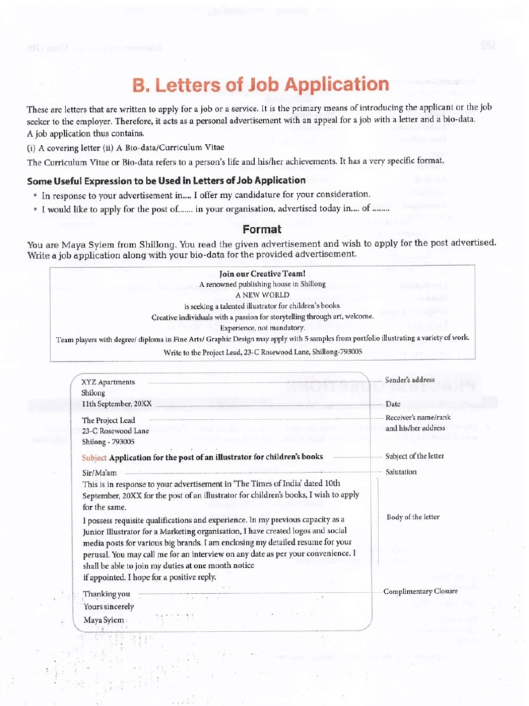 Job Application Formats | PDF
