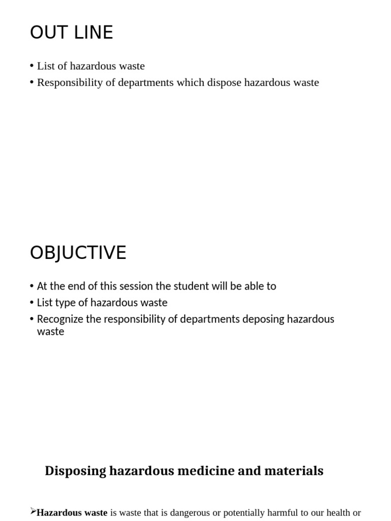 Hazardous Waste Disposal Guidelines | PDF | Waste Management | Waste