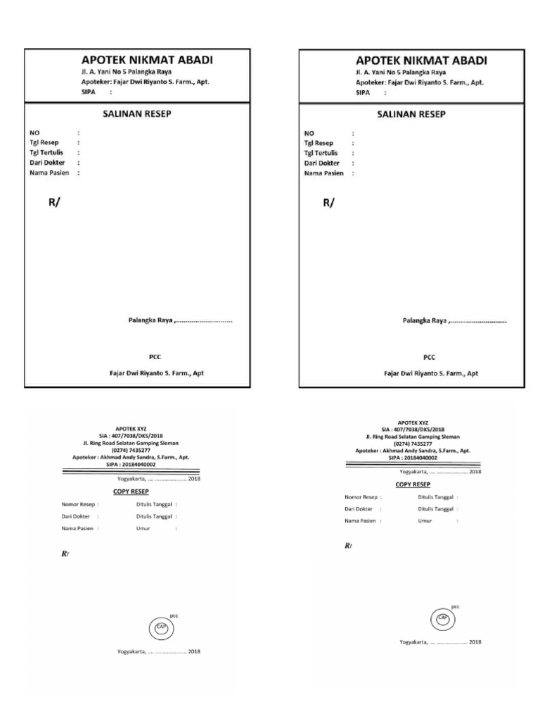 Copy Resep | PDF