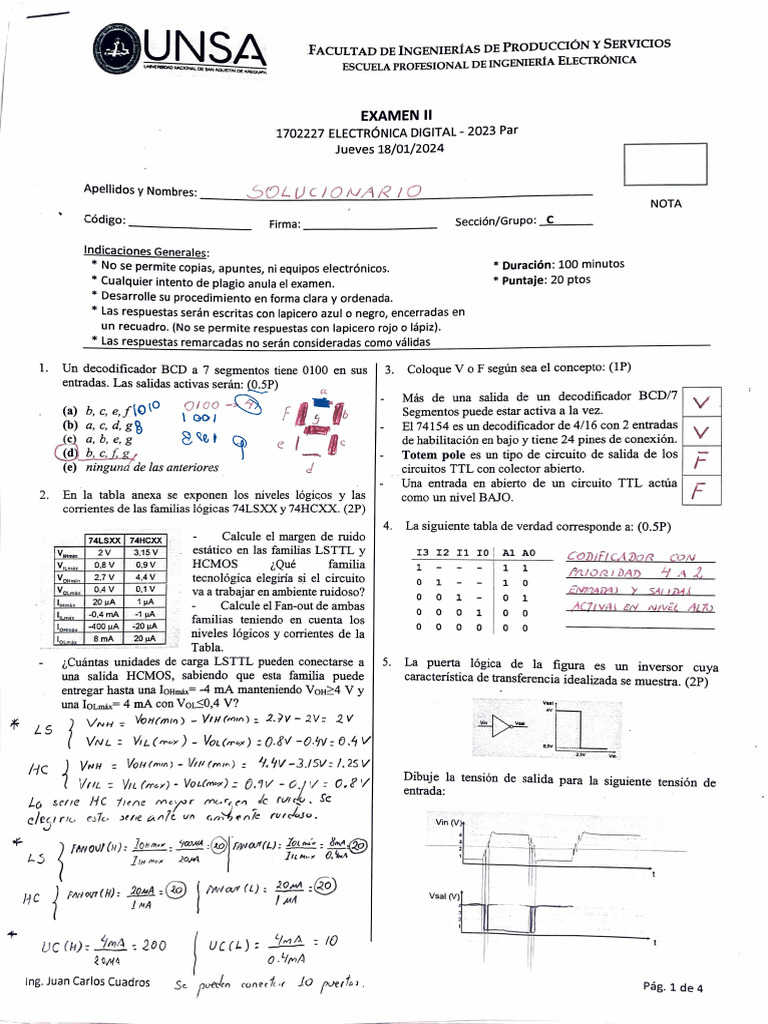 Sol Ex P2 GRP CED23 | PDF | Electrónica digital | Electrónica