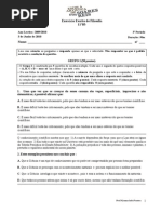 Exercício Escrito de Filosofia 11º Ano