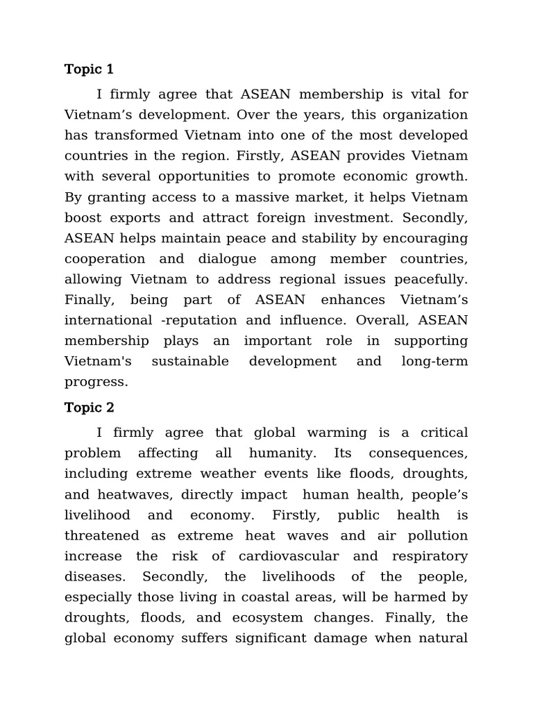 ASEAN's Role in Vietnam's Growth | PDF