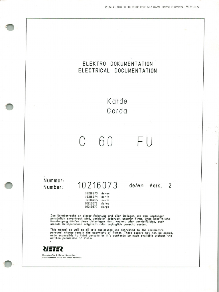 Card C60 Electrical Manual | PDF
