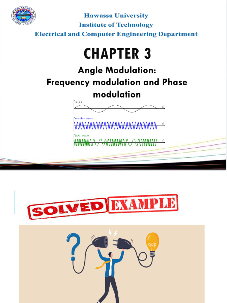 Chapter 3 Frequency and Phase Modulation SOLVED PROBLEMS | PDF ...