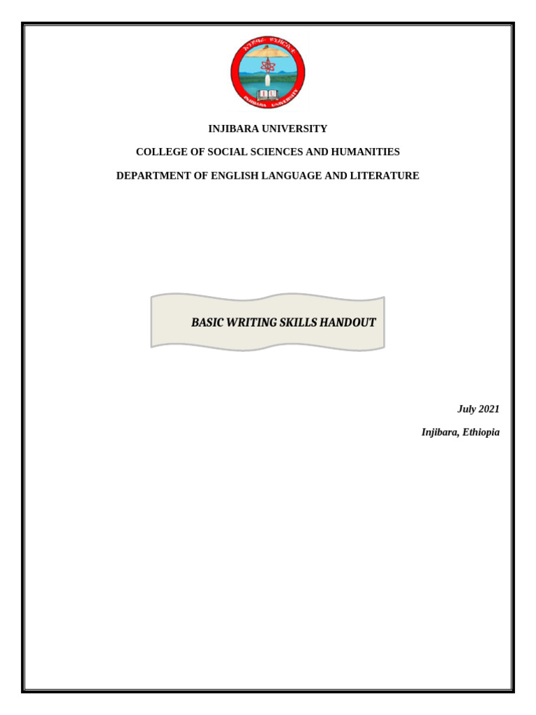 Basic Writing Skills for University Students | PDF | Subject (Grammar ...