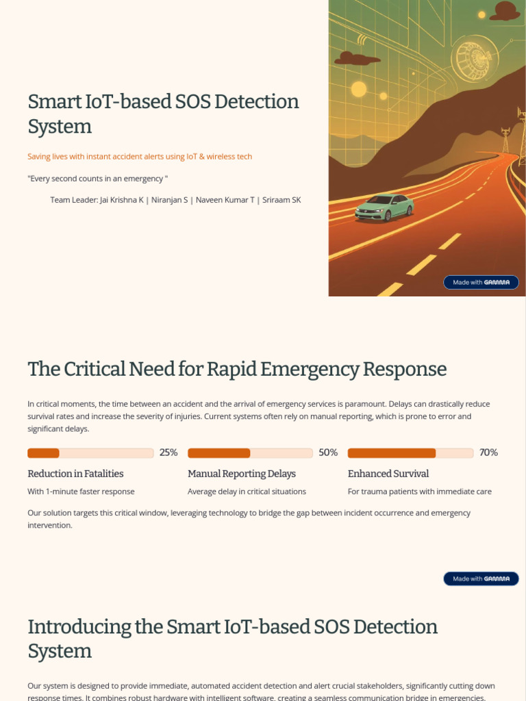 Smart IoT SOS Detection System | PDF | Internet Of Things | Computing