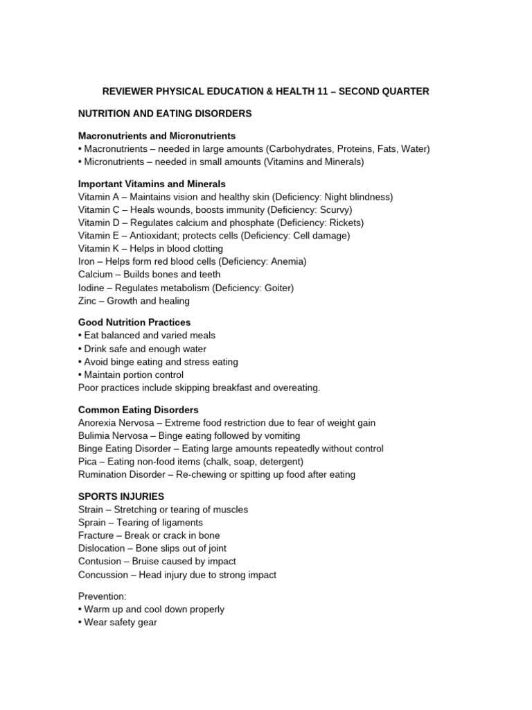 Nutrition, Exercise, and Wellness Guide | PDF | Vitamin | Physical Fitness
