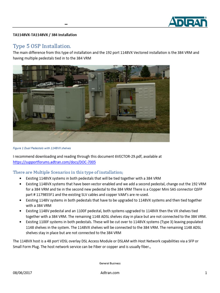 CenturyLink 1148VX OSP Installation Guide | PDF | Digital Subscriber ...