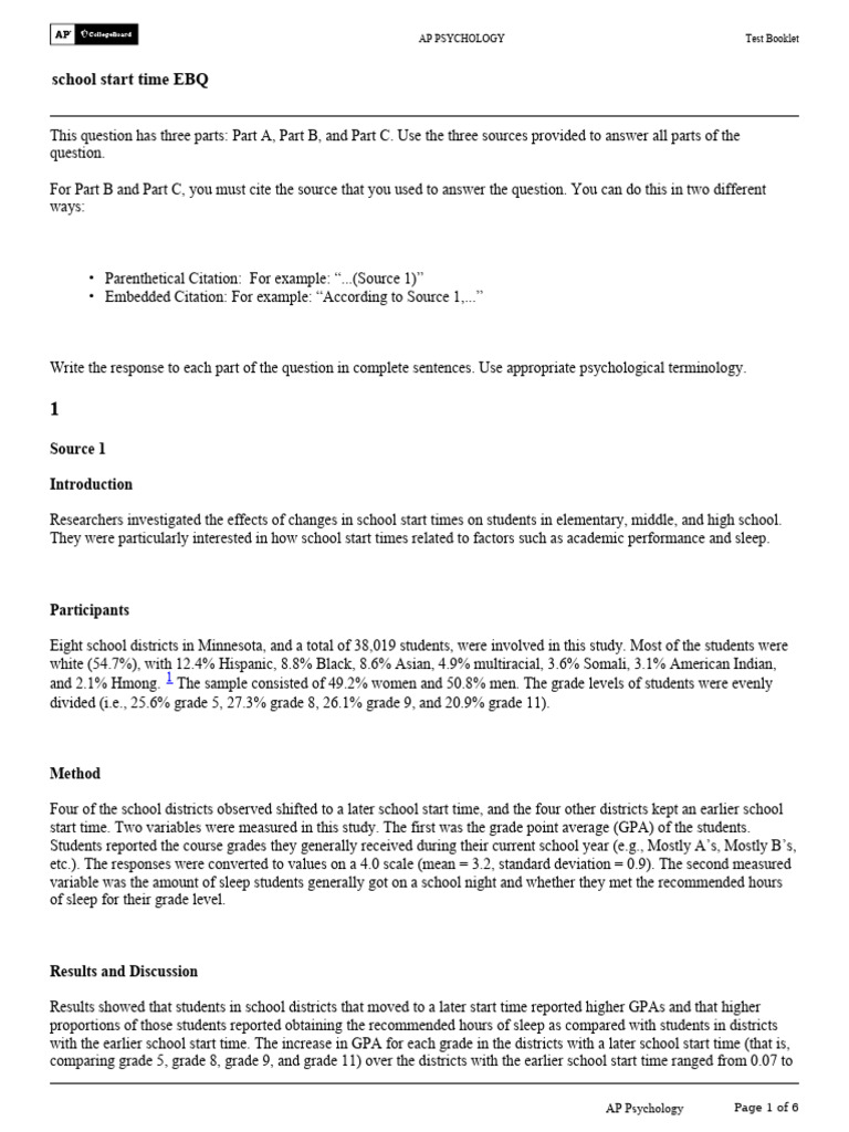 Impact of Delayed School Start Times | PDF | Sleep Deprivation