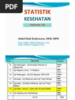 Download Statistik Kesehatan - Slide XIII - Uji Beda Parametrik Anova 1 Jln dann Uji Beda Non Parametrik - Kruscal Wallis by Abdul Hadi Kadarusno SN97692993 doc pdf