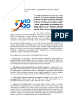 ¿QUE ES RIO+20, COMO PARTICIPAR y QUE SE ESPERA?