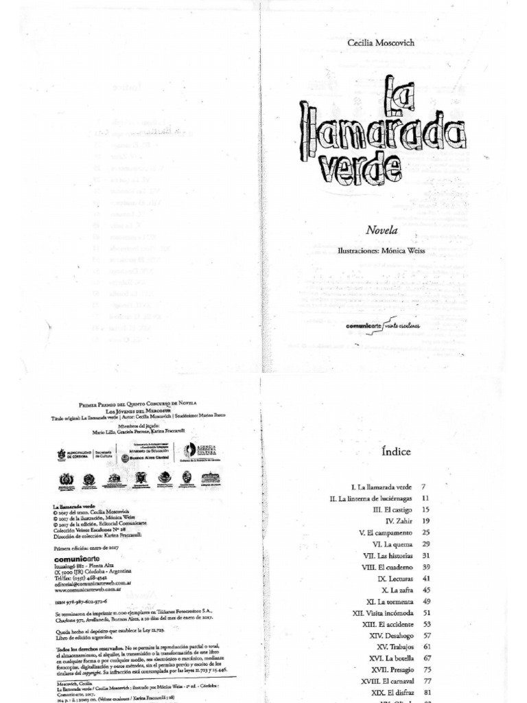 La Llamarada Verde Cecilia Moscovich | PDF