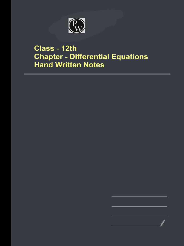 6921bb3b3f1b5d92f85bc3b9_##_Differential Equations - Handwritten Notes ...