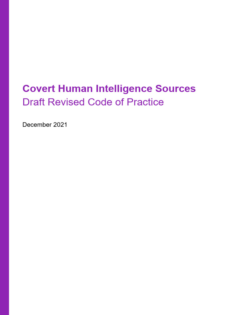 CHIS Draft Revised Code of Practice - December 2021 FINAL | PDF ...