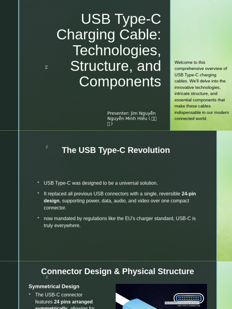USB Type-C Cable Presentation | PDF