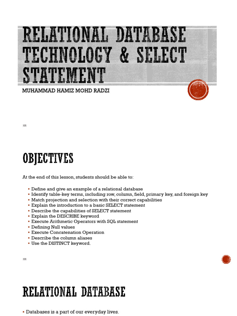 Introduction to Relational Databases and SQL | PDF | Information ...
