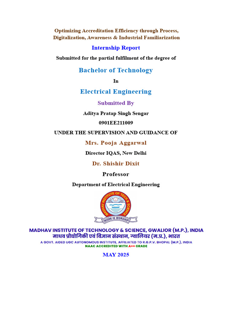Mid Term Report-0901EE211009 | PDF | Quality Management | Safety