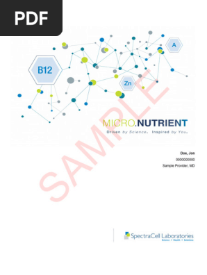 spectracell glutathione test Jon Doe's Micronutrient Profile Report | PDF | Nutrients