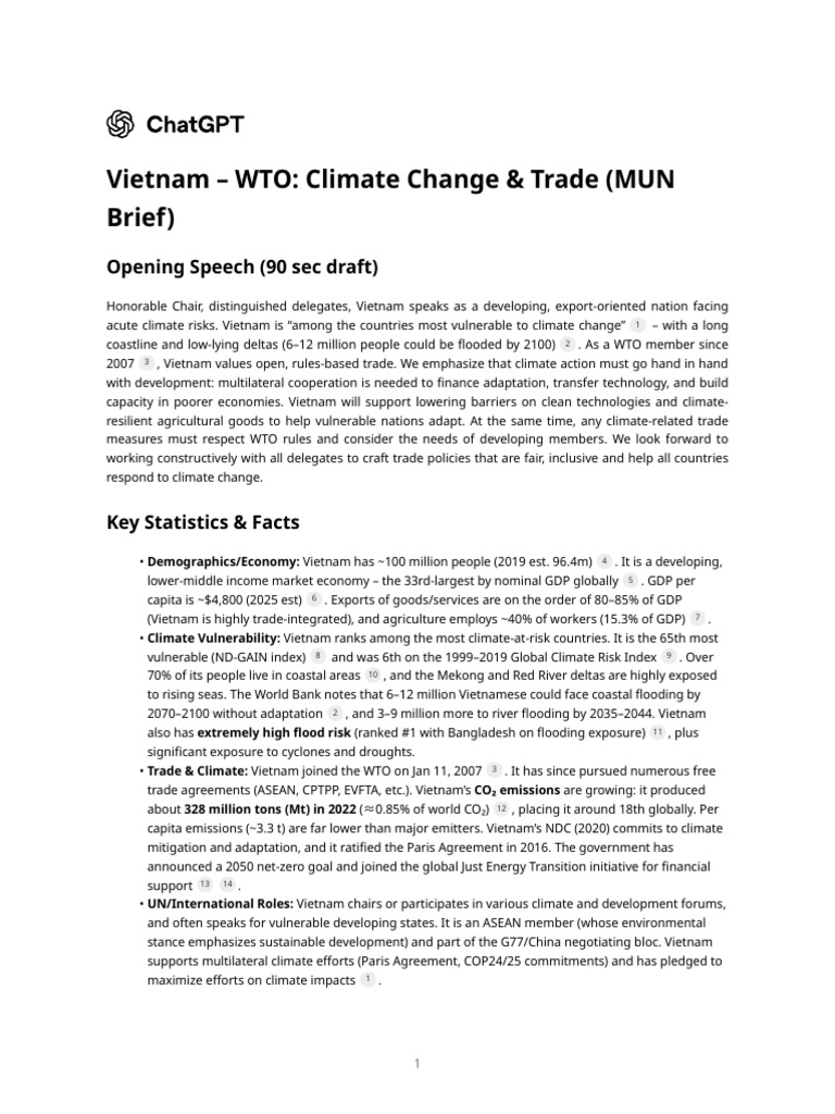 Vietnam's Climate Change Trade Policies | PDF | Climate Resilience ...