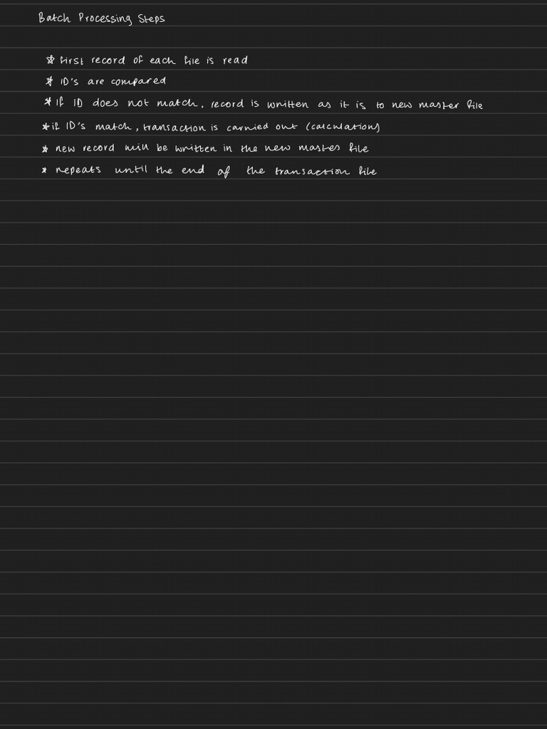 Master File Transaction File | PDF