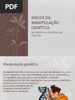 Riscos da Manipulação Genética