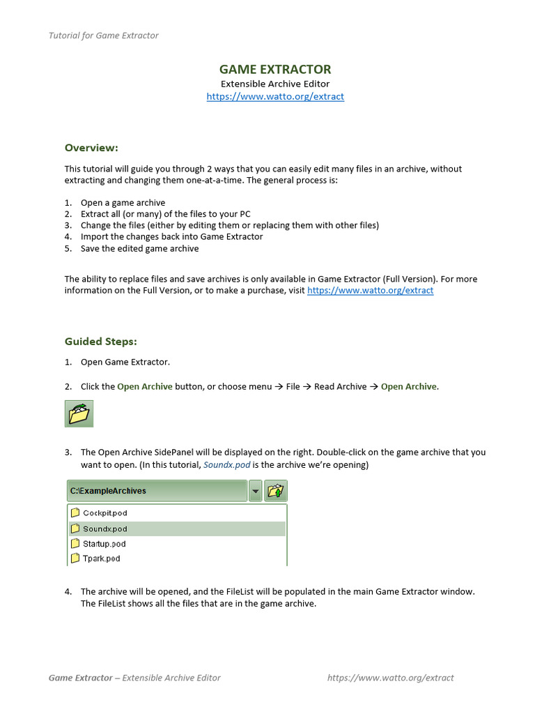 Game Extractor Editing Tutorial | PDF | Computer File | Computing