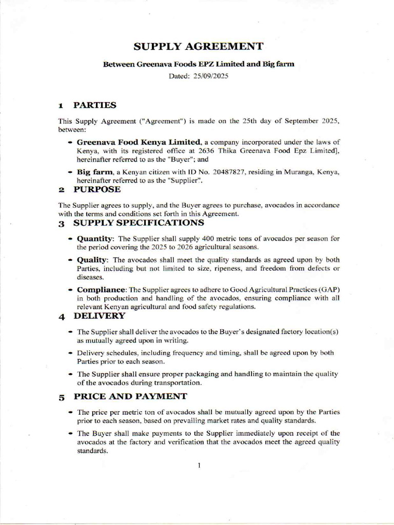 Agreements | PDF