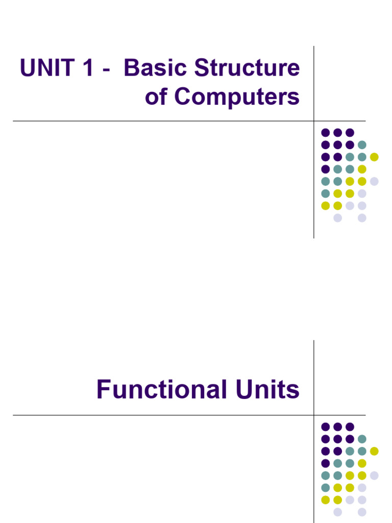 Unit 1 PDF- Intro | PDF | Computer Data Storage | Input/Output