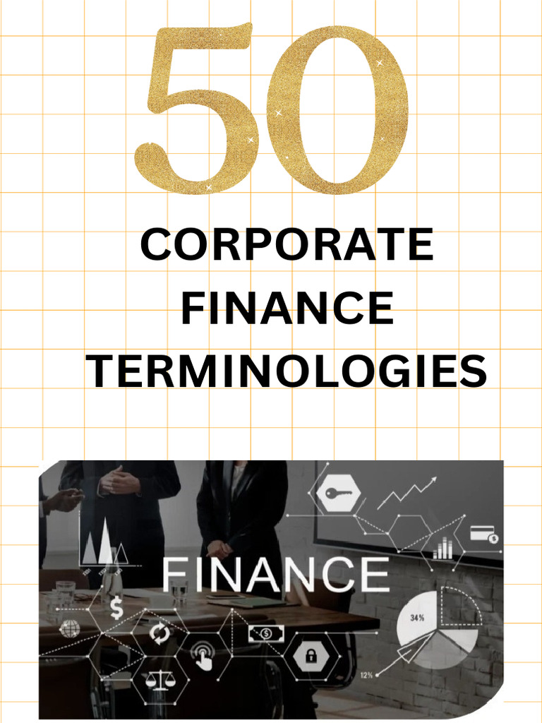Key Corporate Finance Terms Explained | PDF | Net Present Value ...
